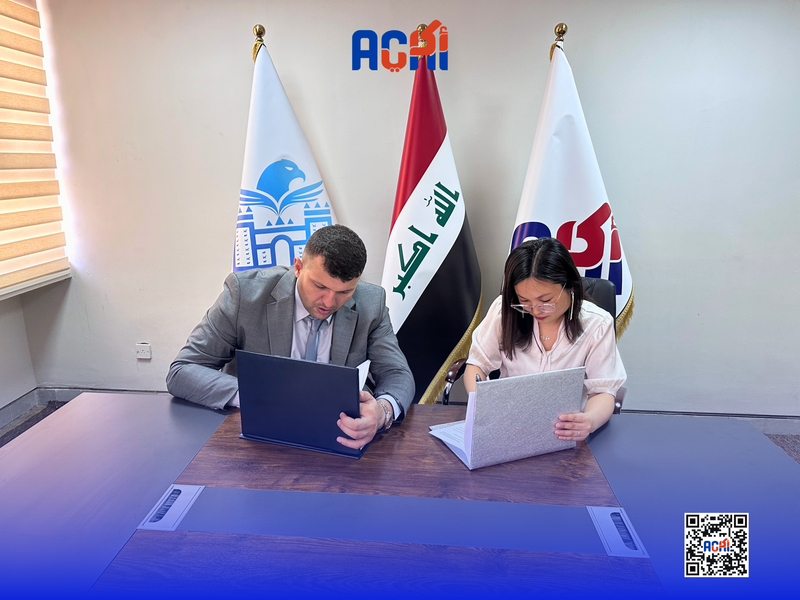 Signing a partnership agreement between the Arab Company for Antibiotics and Industries  (ACAI) and the Chinese company IVEN