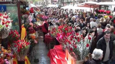 Sant Jordi in Barcelona April 23, 2025