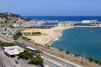 Plage de Picòrdia à Arenys de Mar