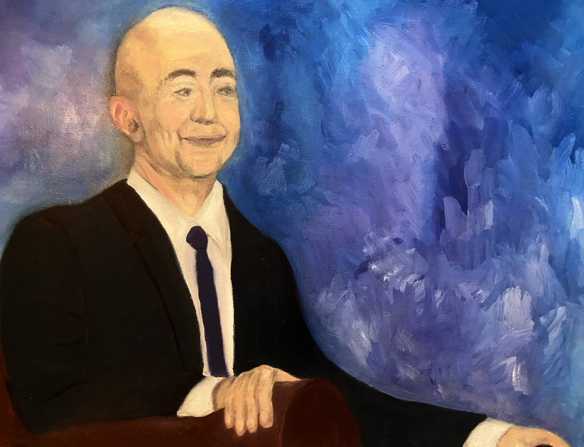 Sitting Man, Jeff Bezos