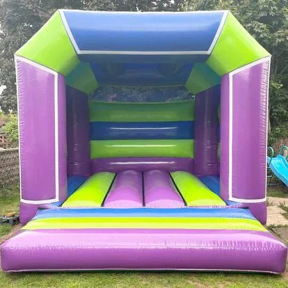 Multi purple bouncy castle