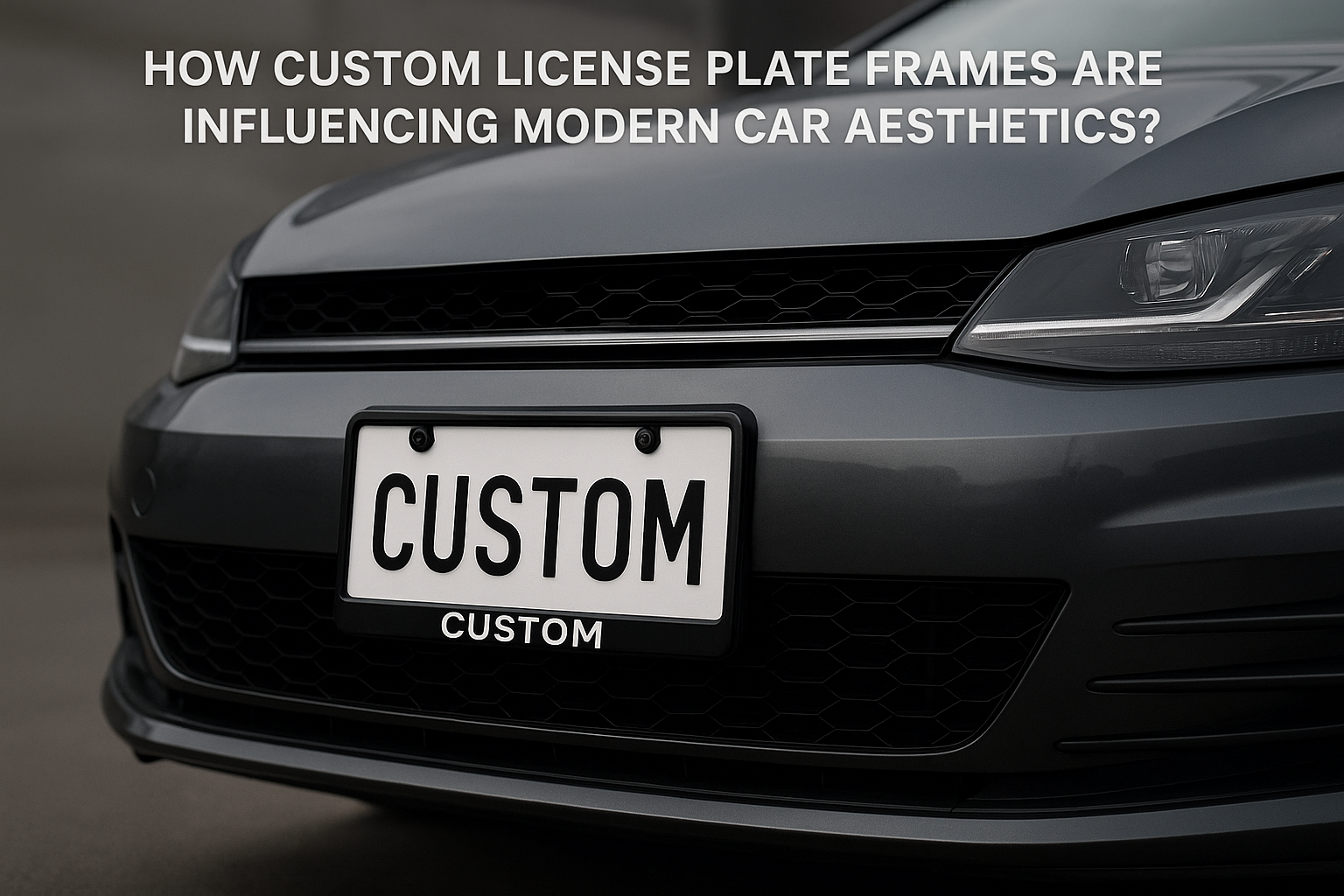 license plate frames custom