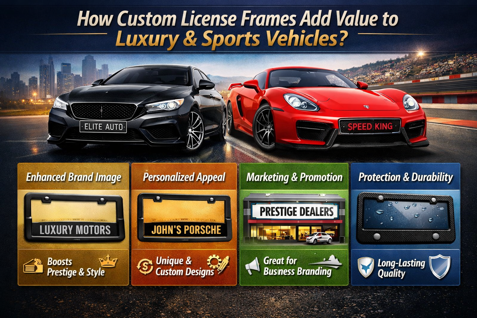 Custom License Frames