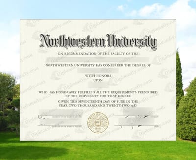 美国西北大学毕业证办理，在线加急！