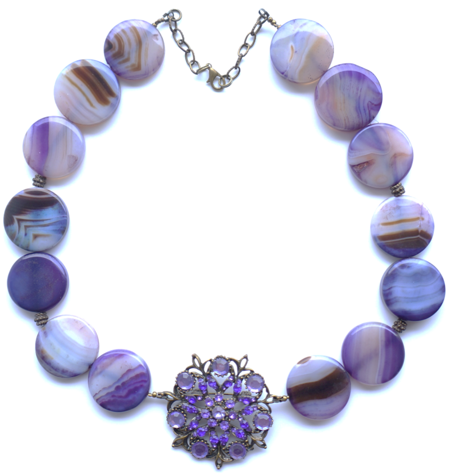 Ambition - one-of-a-kind agate necklace