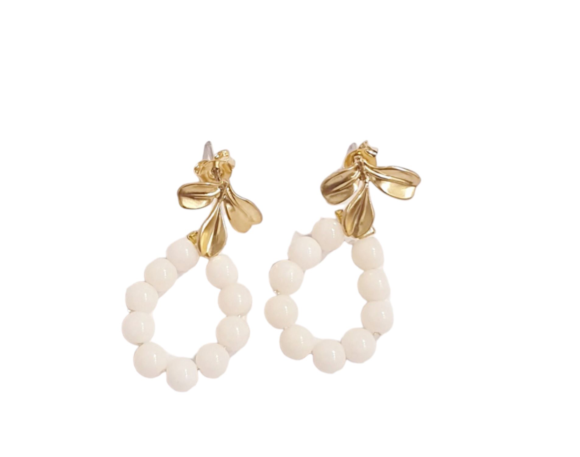 Sea bamboo coral earrings