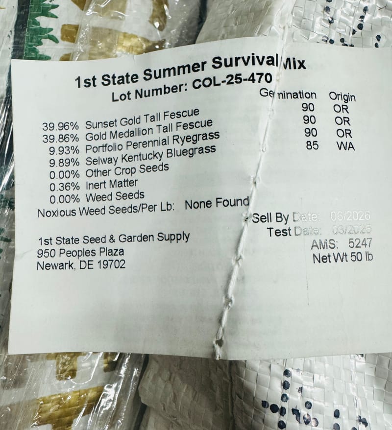 1st State Summer Survival Blend - www.1ststateseed.com