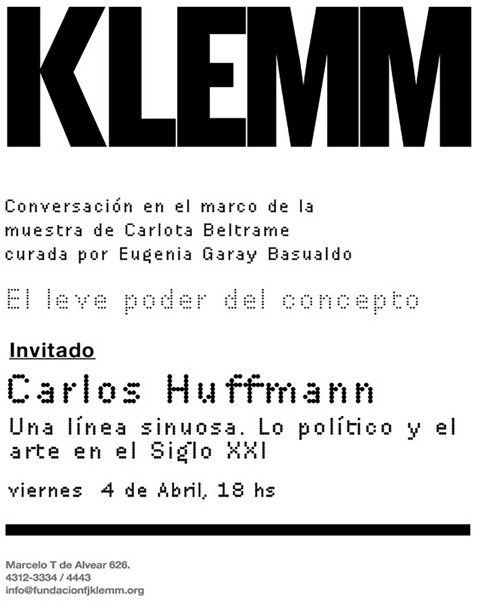 EL LEVE PODER DEL CONCEPTO, KLEMM, 2025
