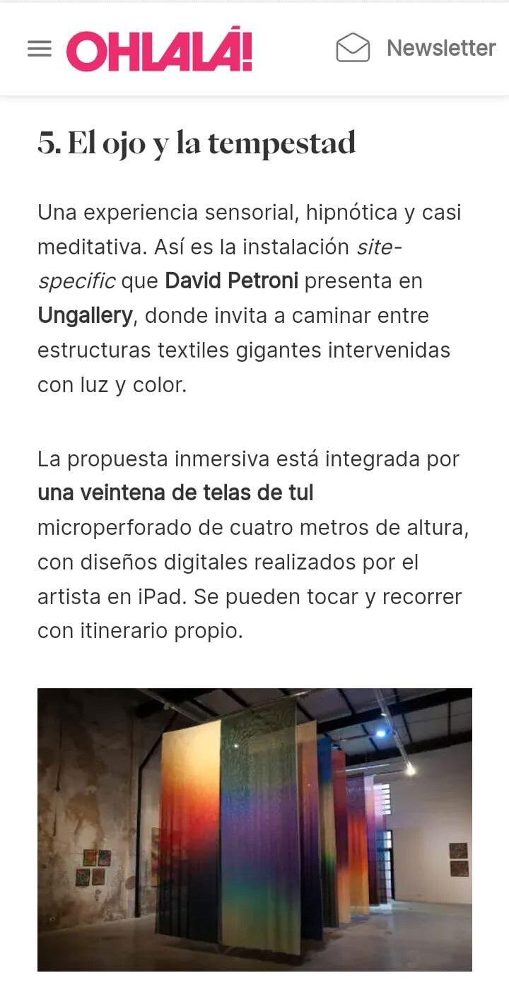 EL OJO Y LA TEMPESTAD, UNGALLERY 2025