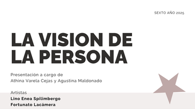La visión de la persona. Spilimbergo y Lacámera