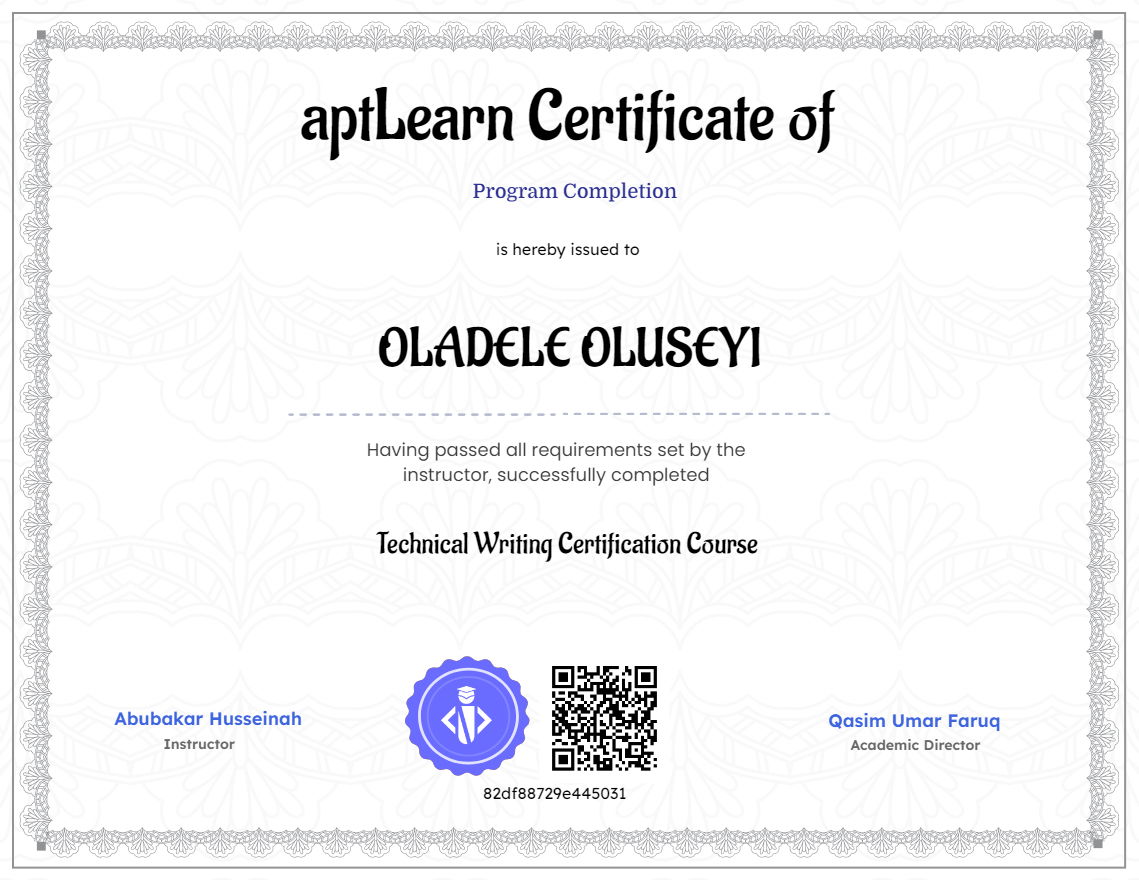 Licenses & Certifications