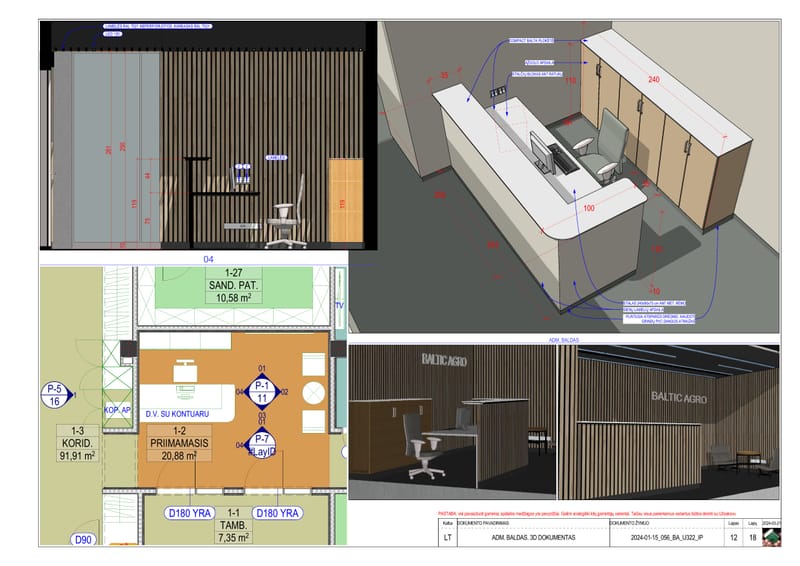 Office Interior Design in Vilnius, LT