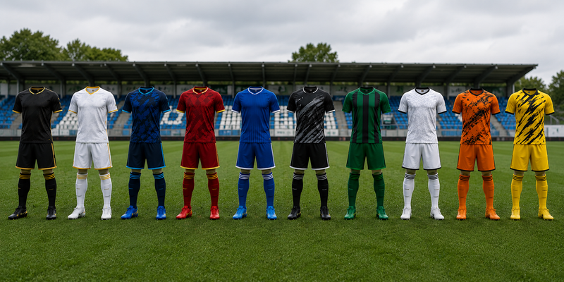 Modele proiectate de echipamente sportive de fotbal