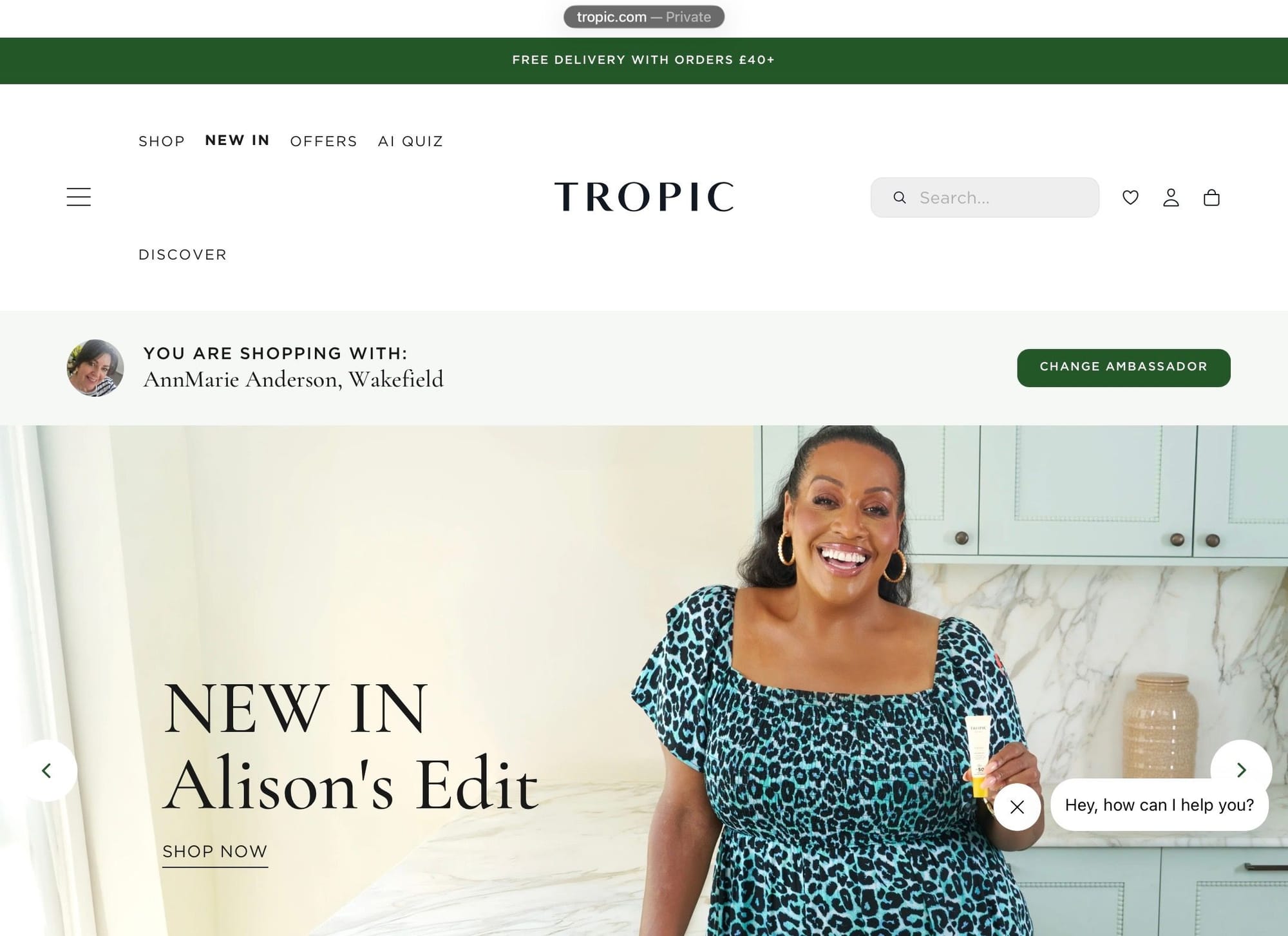 Tropic skin and beauty