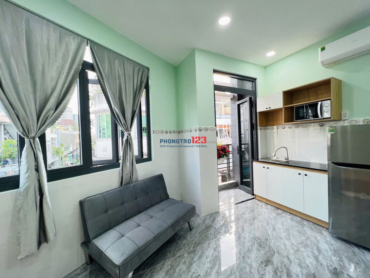 Cho thue phong tro Studio Xo Viet Nghe Tinh, Binh Thanh, DT 22m2, moi xay, gia re 5,9 trieu/thang