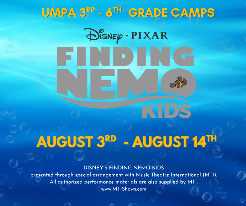 CAMP FOUR - August 3rd-14th - Finding Nemo Kids