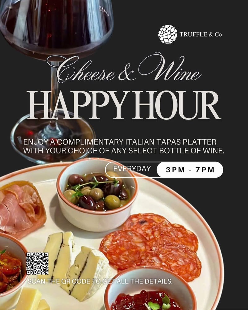 Enjoy Truffle & Co's Exclusive Happy Hour
