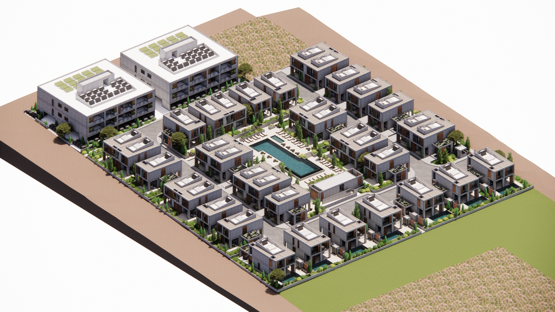 מגורי יוקרה מודרניים באמבה, פאפוס