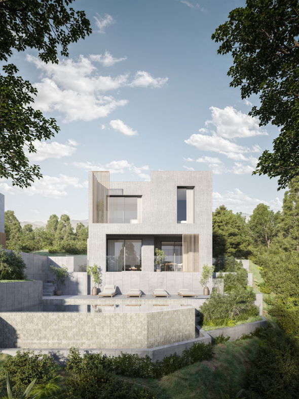 וילות יוקרה בעיצוב מודרני בקוניה, פאפוס