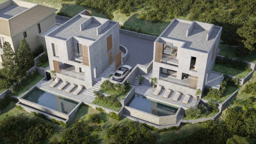 וילות יוקרה בעיצוב מודרני בקוניה, פאפוס