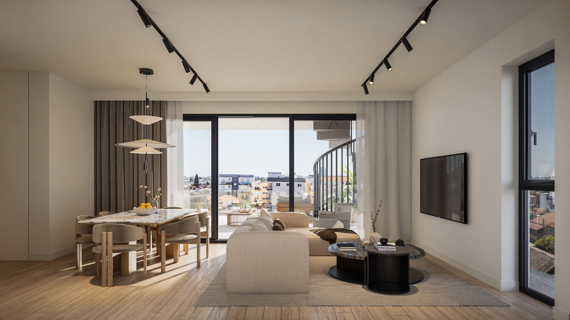 דירת פנטהאוז אחרונה בפרויקט OLIVE VIEW – הזדמנות אחרונה ב-Agios Ioannis