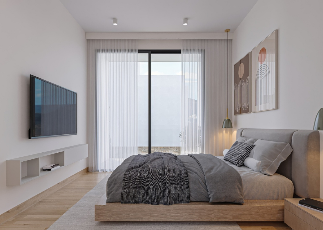 Two-family villas in Kissonerga – modern quality of life in a gated complex facing the sea