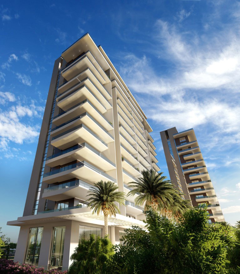 Apartments in Paphos facing the sea - luxury residential towers