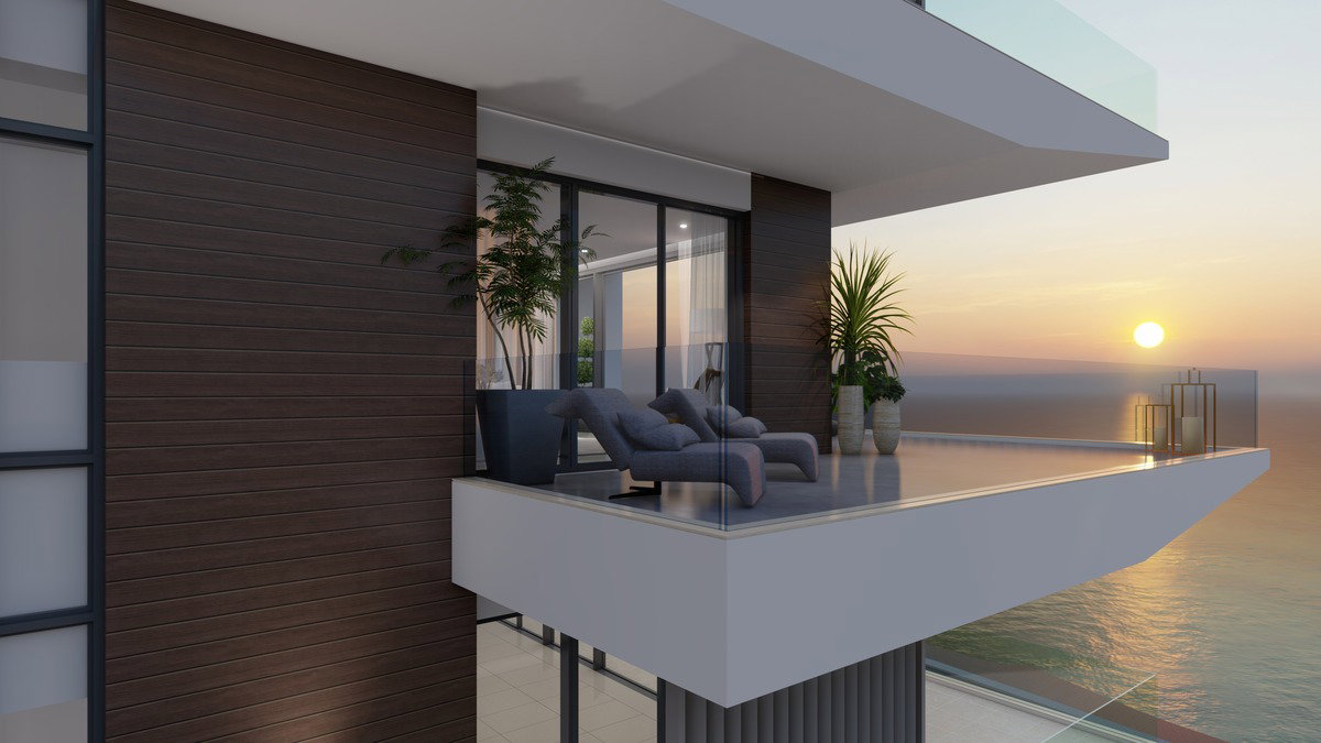 Apartments in Paphos facing the sea - luxury residential towers