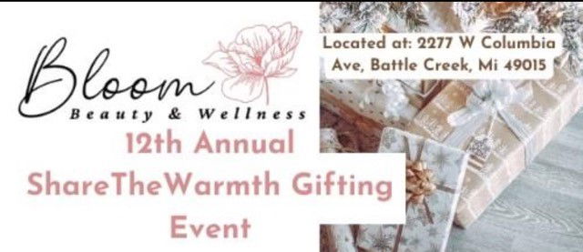 Bloom Beauty and Wellness - Share the Warmth Gift Event