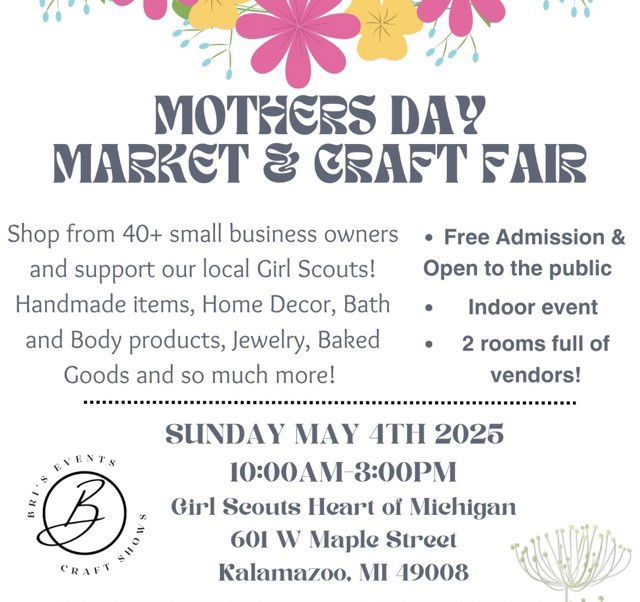 Bri's Events - Mother's Day Market and Craft Fair