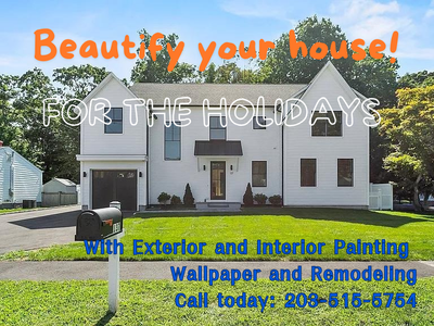 Call today for free estimates on interior and exterior painting and wallpaper, and all types of remodeling.