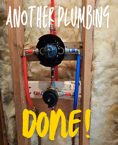 Another Plumbing Done!