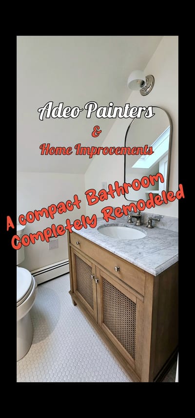 A compact bathroom completely remodeled