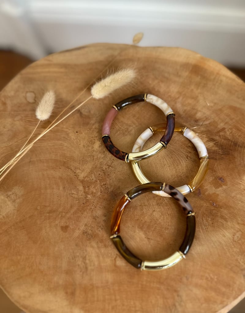 Lot De 4 Bijoux Fantaisie - Bracelet, Collier, Boucles D'oreilles, Bague - Acier Inoxydable Et Verre