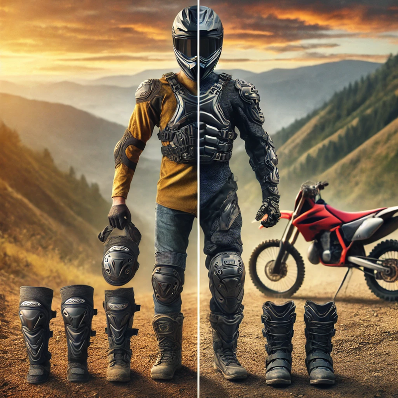 מה ההבדל בין מגני ברכיים למגני גוף, ומה כדאי לרוכב מתחיל