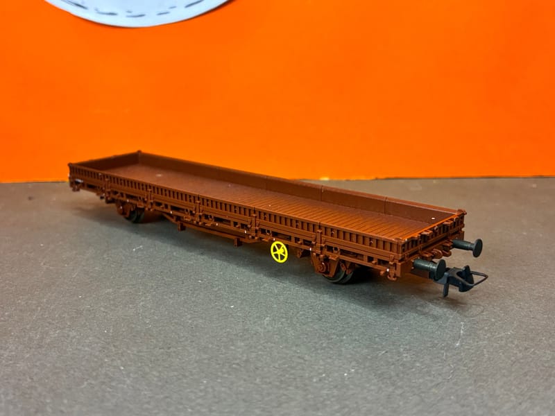 ROCO Ref 4303 HO - Wagon Plat à Essieux ép III De La DB Roco En Id8704
