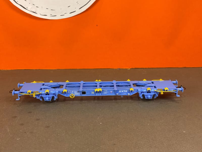 PT TRAINS 100132 HO - Wagon porte conteneur Lgnss 45 VTG