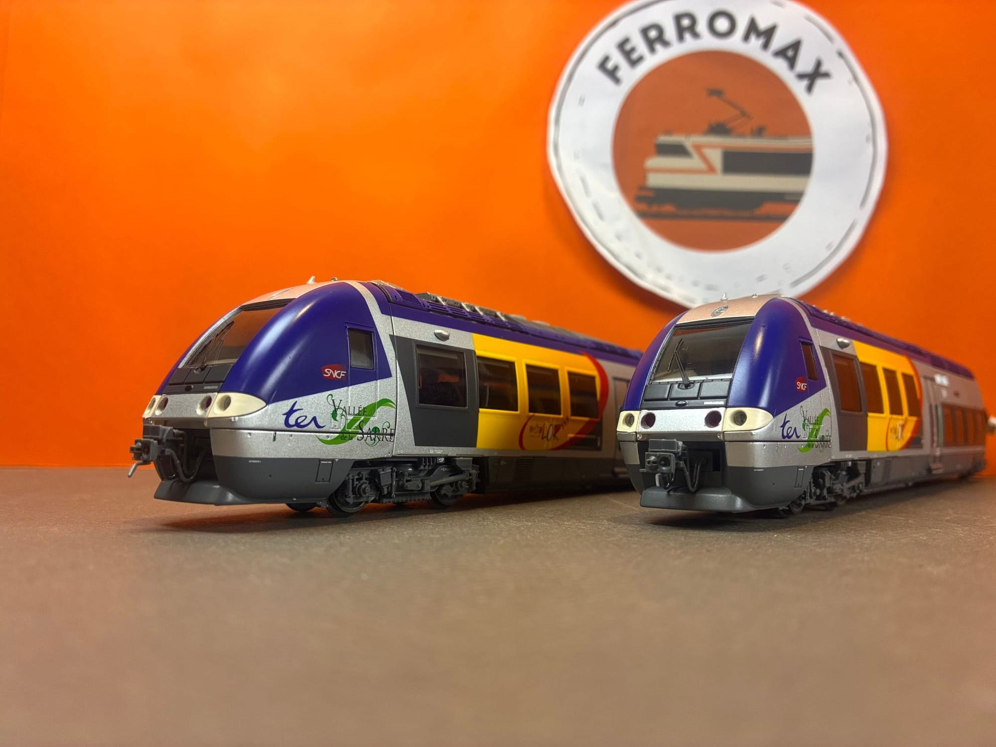 Autorail AGC X 76743 LS Models – Échelle HO, 3 Caisses, Livrée Métrolor, Neuf