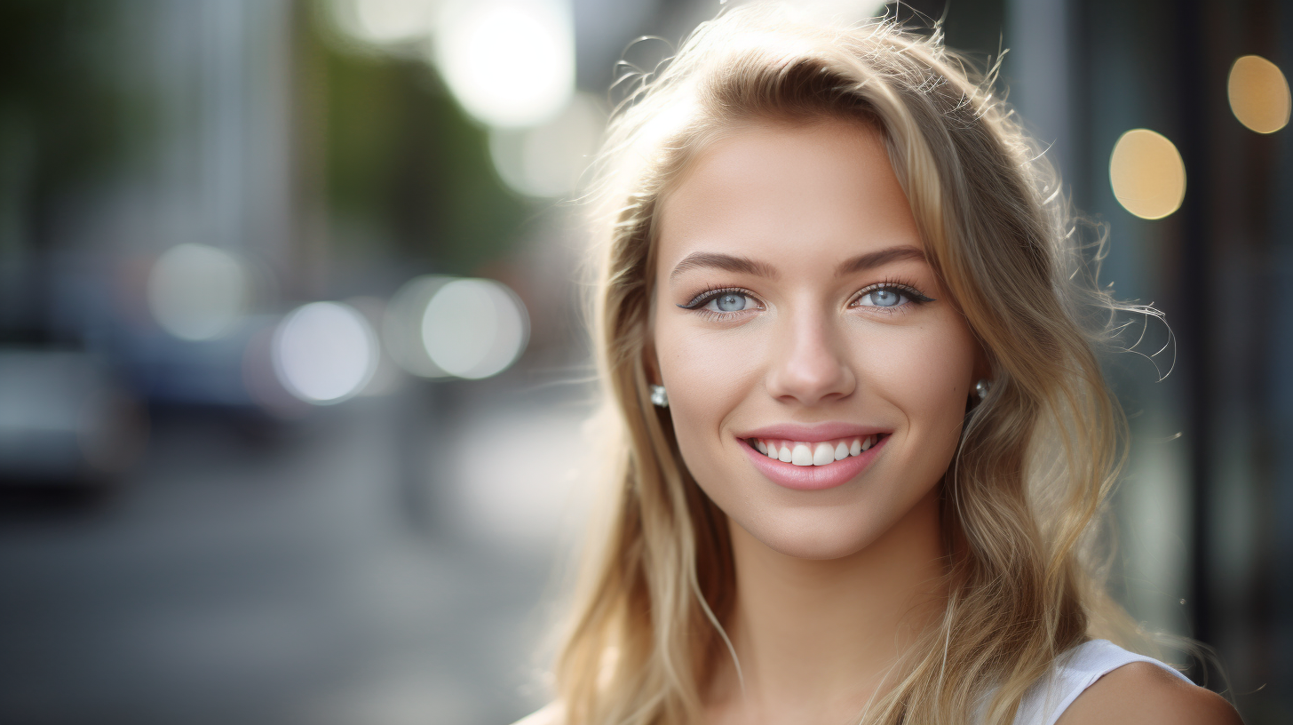 Young woman smiling 