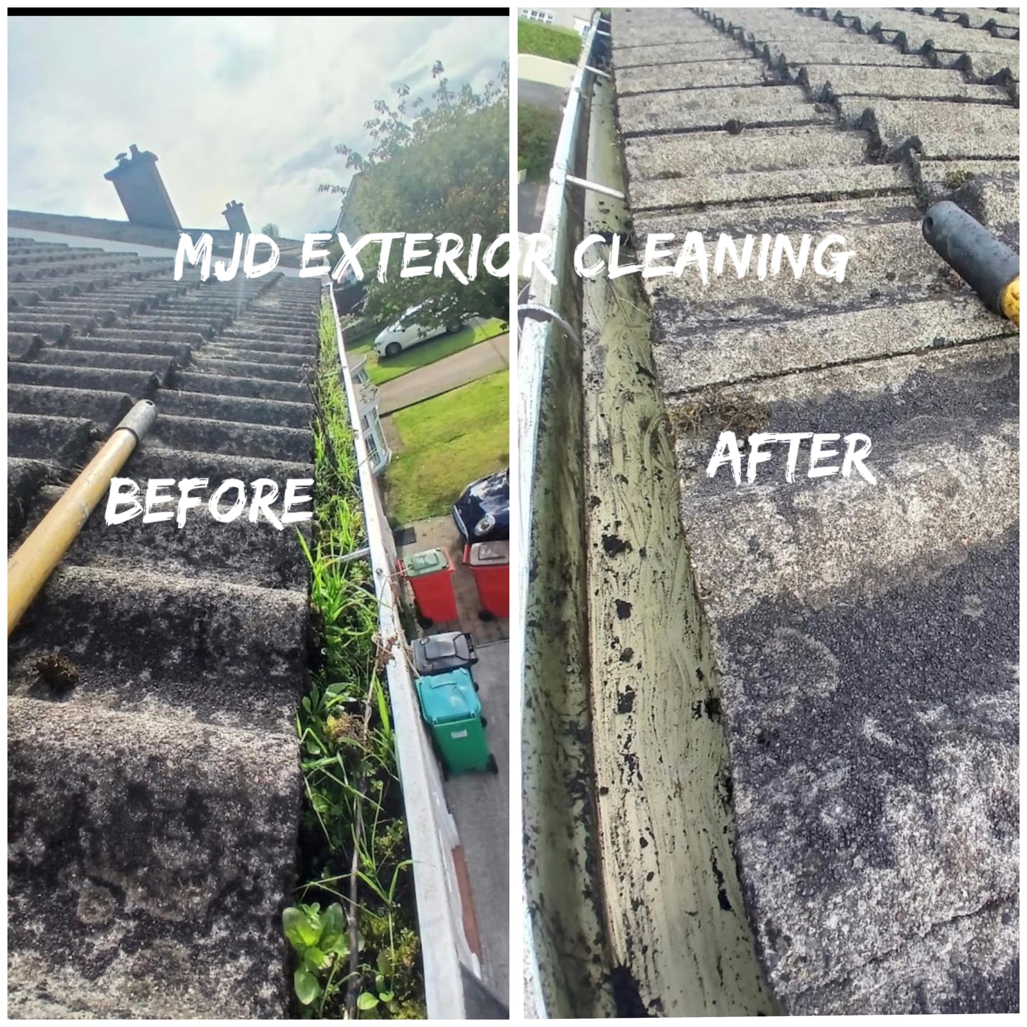 Gutter Cleaning Galway - Before and After