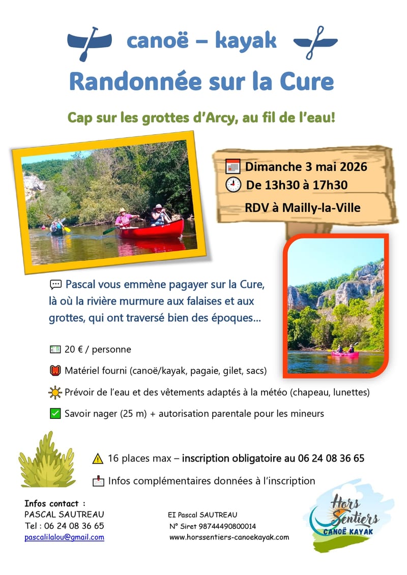 Dimanche 3 mai de 13h30 à 17h30 - Promenade sur la Cure