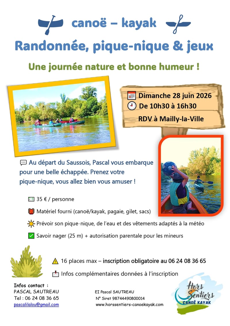 Dimanche 28 juin de 10h30 à 16h30 - Randonnée, pique-nique & jeux