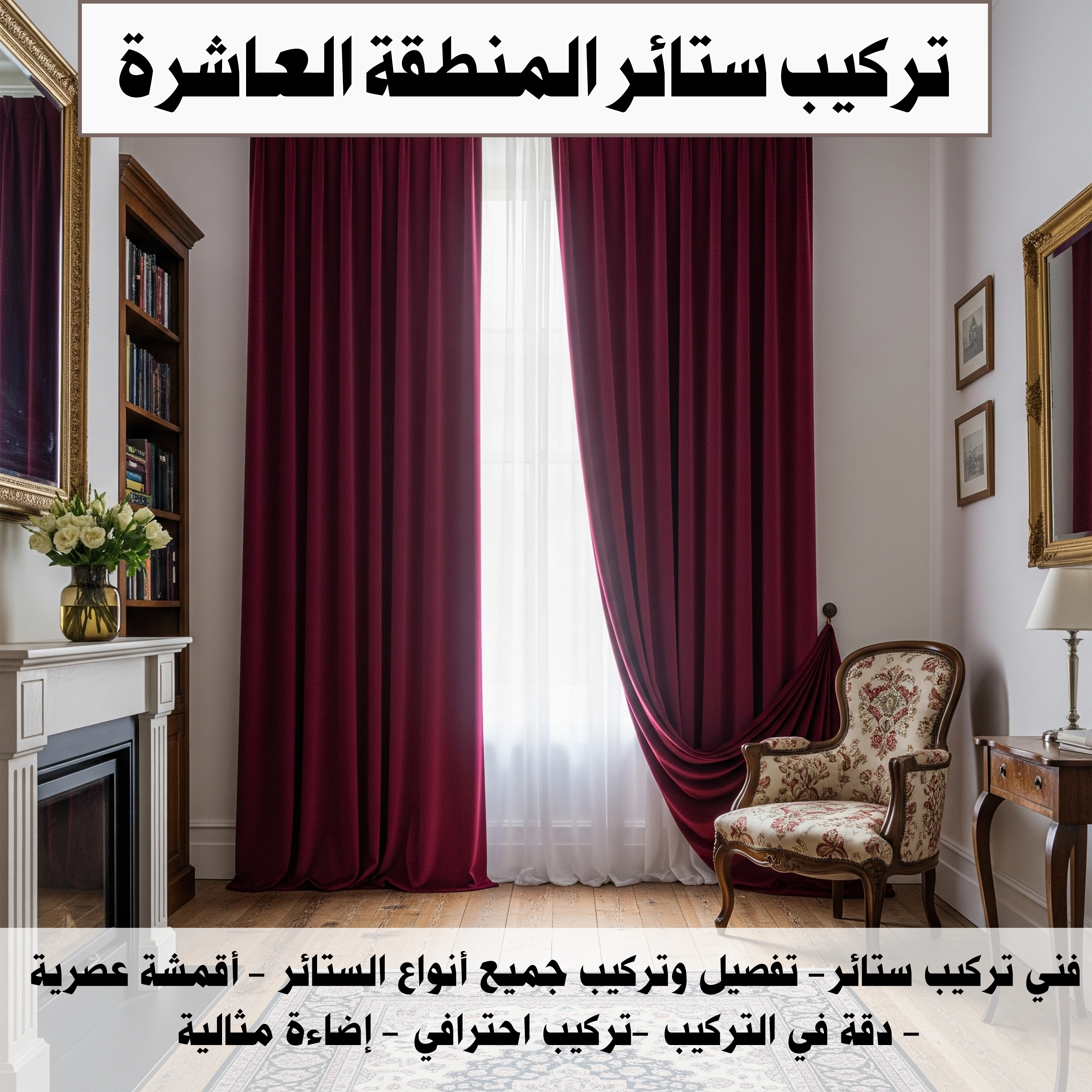 تركيب ستائر المنطقة العاشرة