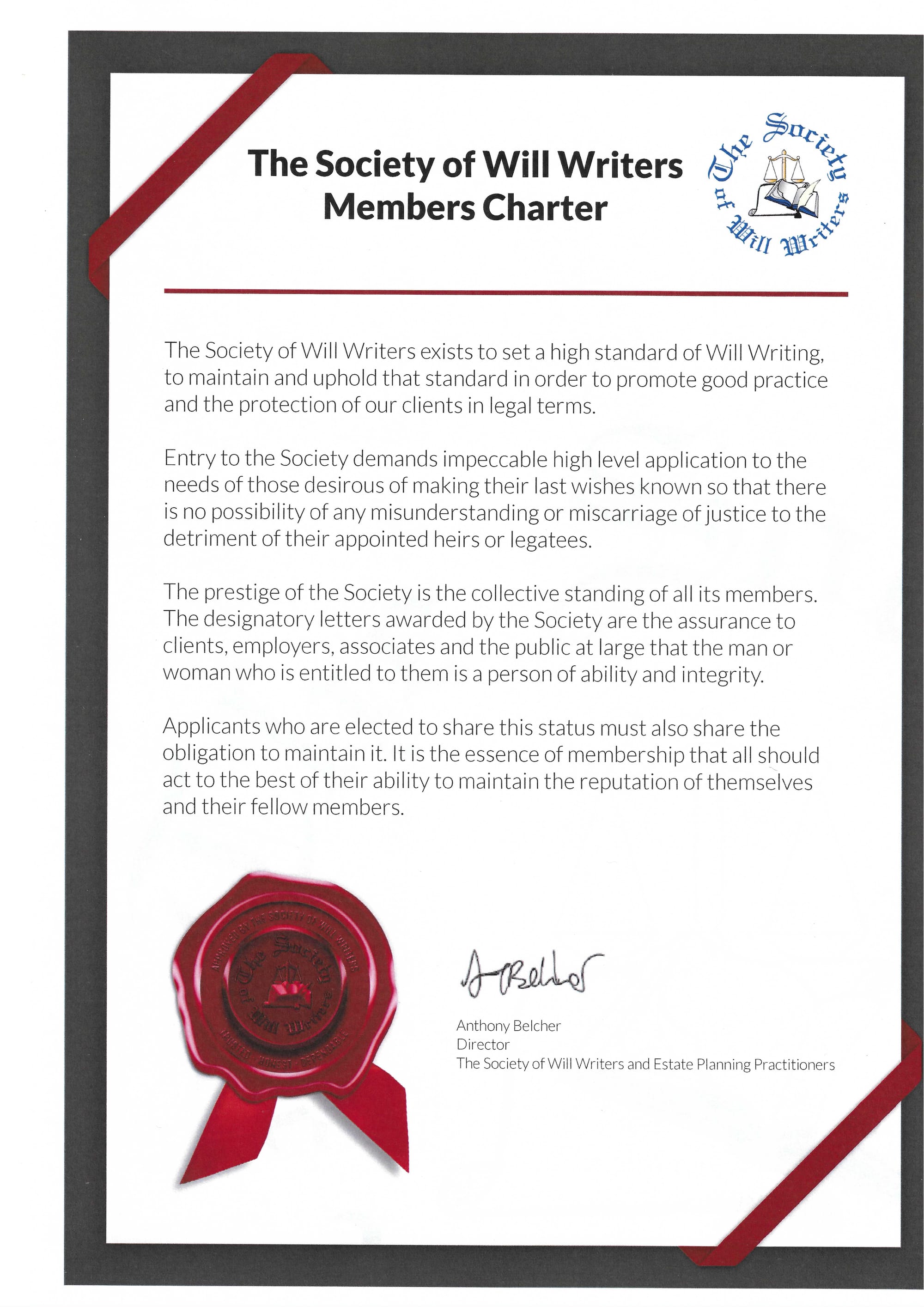 SWW Standards Charters