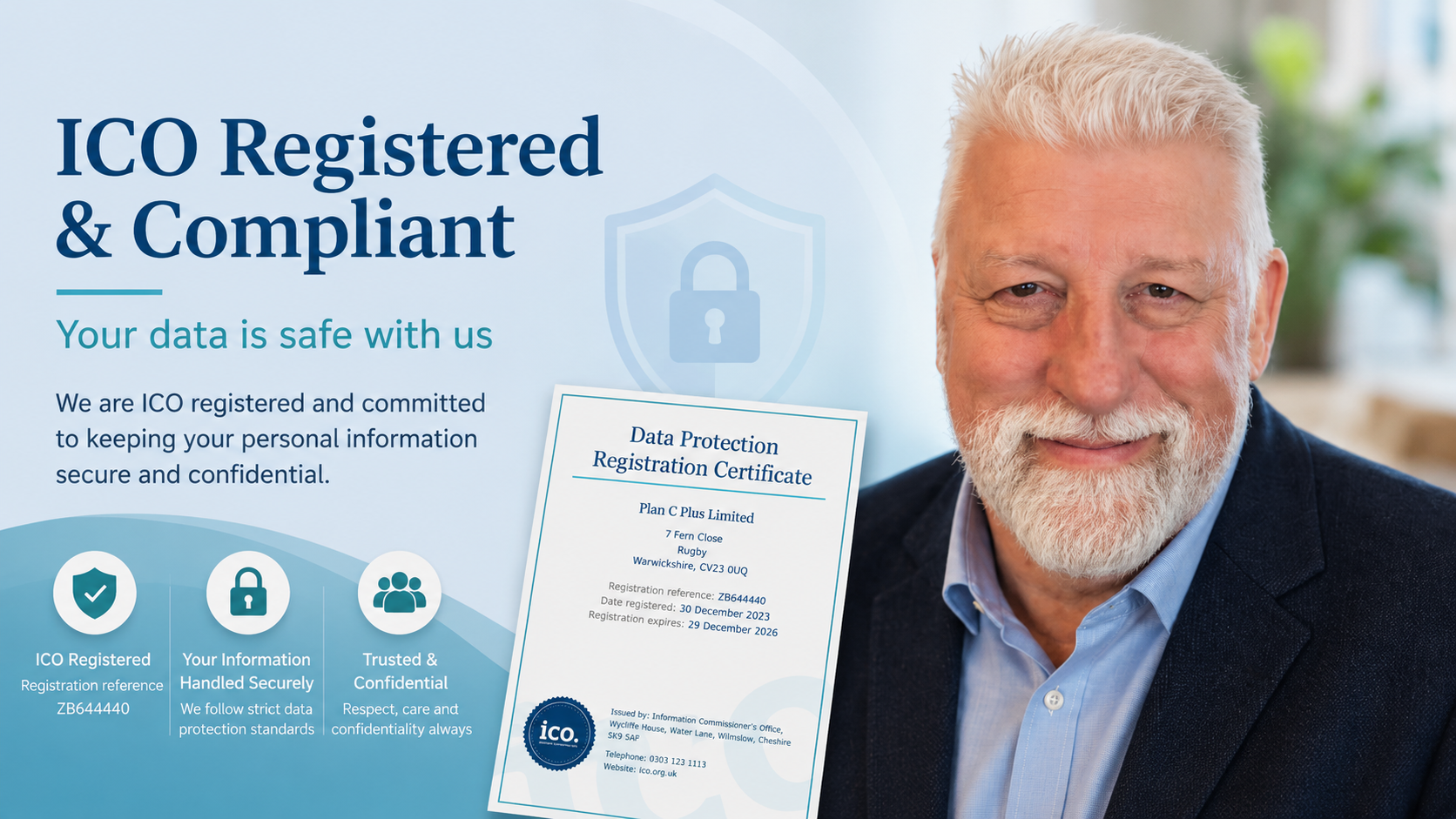 ICO Registered and Compliant