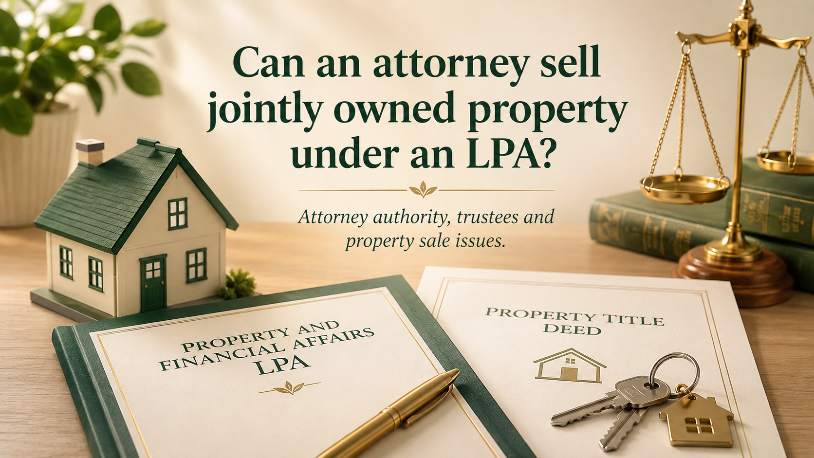 Can an attorney sell jointly owned property under an LPA?