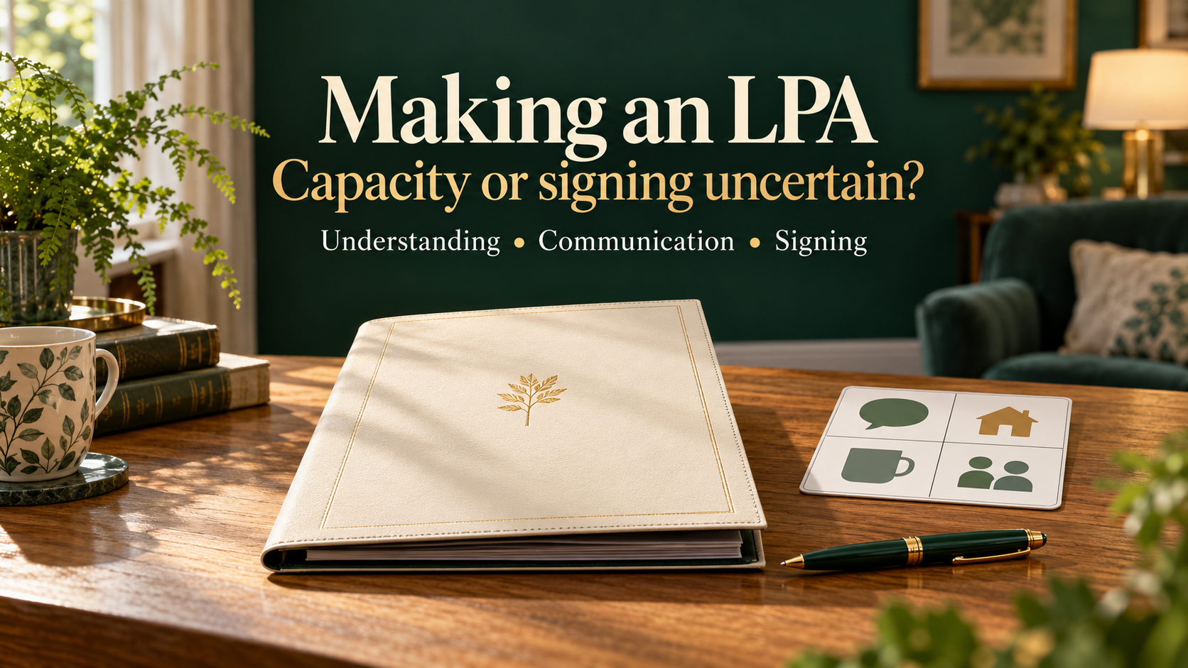 Making an LPA when capacity or signing is uncertain