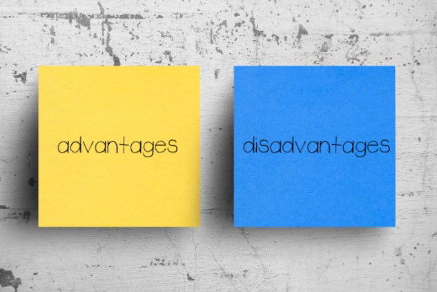 Stcker notes of advantage vs disadvantage