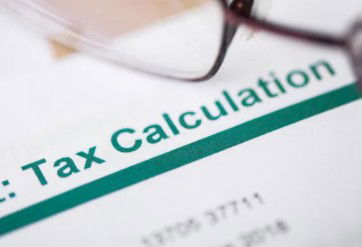 Income tax calculation form
