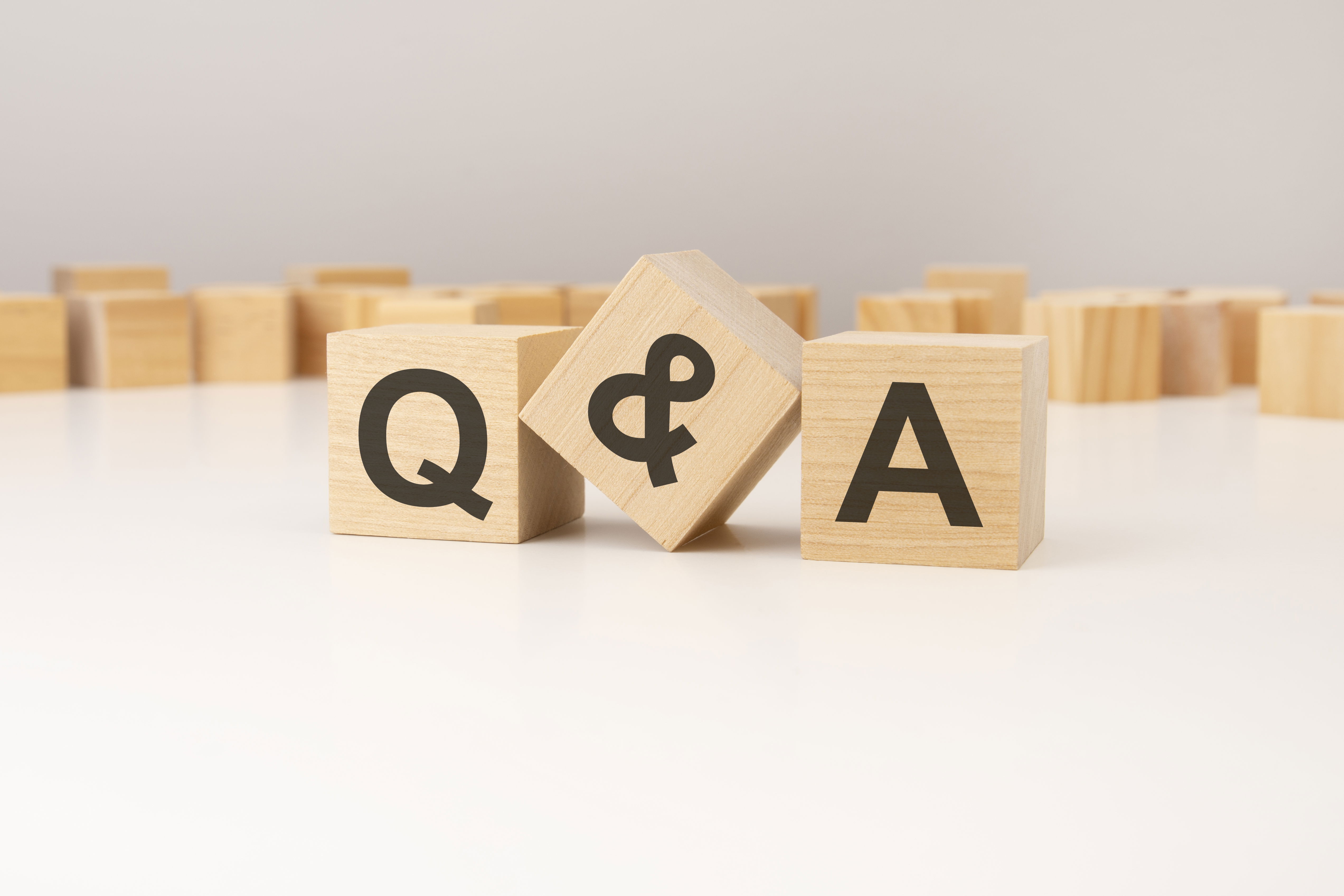 Wood blocks spelling Q&A